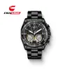 Relógio Masculino de Alta Qualidade Estilo Executivo, Esqueleto Mecânico Falso com Duplo Tourbillon, Relógio de Pulso Fashion Luminoso com Mostrador Grande, Relógio de Quartzo