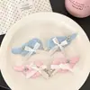 Lindos y versátiles pasadores de ala de ángel de estilo coreano, que exudan un encanto juvenil y elegante, perfectos para sujetar el flequillo y añadir detalles delicados a tu peinado.
