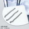 Acero titanio que no se desvanece, semillas de melón, cierre de langosta, anillo abierto, hebilla OT, cadena extendida, material para accesorios de pulsera y collar hechos a mano