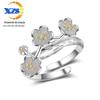 Anel Aberto Estilo Coreano Flor de Cerejeira Anel de Dedo Moda Feminina Joias Moda Artística