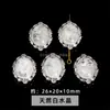 Cristal Natural Água-Marinha Forma Oval Liga Caixa Mágica Acessórios para Joias DIY Pulseira Produtos Semi-Acabados Atacado