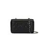 Suministro Directo Transfronterizo de Bolsos Pequeños Estilo Chanel para Mujer, Bolsos Acolchados con Cadena y Bolitas Doradas Pequeñas, Bolsos Tipo Caja con Textura, Bolsos de Maquillaje, Bolsos de Hombro Cruzados Individuales