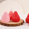 Vela Aromática de Morango em Cera de Soja Atacado Fofo Criativo Conjunto de Presente de Aniversário Enfeites de Vela