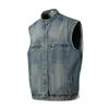 2024 Verão Comércio Exterior Novo Colete Jeans Casual Masculino Estilo Neutro Casual Colete Jeans Solto para Homens e Mulheres