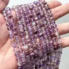 Tiras de Contas Redondas Roxo Fantasma Naturais Tiras de Contas DIY Joias Acessórios de Colar de Mão Atacado Contas Soltas de Cristal Roxo