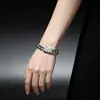 Pulsera Cubana Brillante Plata de Ley S925 Estilo Geométrico Simple y Elegante Pulsera Versátil Lujo Ligero Joyería de Diseño de Nicho