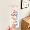 Lindos Pasadores de Pelo de Dibujos Animados para Niñas, Pinzas de Pato Estilo Coreano que No Marcan, Pasadores Laterales para Flequillo de Bebé, Adorable Juego de Accesorios para el Cabello