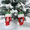 Adornos navideños de plástico, medias navideñas, muletas, colgantes, pequeños adornos para árboles de Navidad.