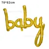 Balões de Letras do Alfabeto em Minúsculas em Inglês para Festa Um Bebê, Aniversário de Bebê, Primeiro Aniversário Balões de Folha de Alumínio com Letras