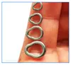 Conector de anillo simple en forma de 8, accesorios de subanillo, anillo sin costuras, anillo simple, anillo giratorio de 3 orificios, placa de hierro, pesca de mar profundo, anillo sólido