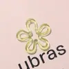 Acrílico Transparente Colorido Flor Recortada Furo Reto DIY Feito à Mão Bolsa de Contas Chaveiro de Celular Acessórios de Joias