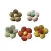Decoração de Roupas Coração de Florzinha Fofa Flor de Tecido Feita à Mão Flor de Cinco Pétalas Acessórios Broche Acessórios
