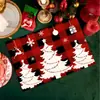 Mantel individual estampado de lino nórdico Amazon Ciervo Decorativo Alfombrilla resistente al calor Mantel de Navidad