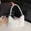 Bolso de Felpa para la Axila, Nuevo Bolso de Hombro Estilo Coreano de Alta Gama, Bolso Peludo Simple y de Moda para Otoño e Invierno, Bolso de Hombro Tipo Dumpling para Mujeres