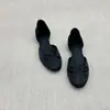 Primer Encuentro Temporada Aumento 4cm Tacón Zapatos de Boca Baja para Mujer Punta Redonda Slip-on Cómodos Versátiles Sandalias