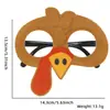 Suministros de Decoración para Acción de Gracias Gafas para Adultos y Niños Ambiente de Fiesta Festiva Accesorios para Fotos Pavo Monturas de Gafas Divertidas