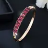 Pulsera de Moda para Mujer con Incrustaciones de Circonita, Best-Seller Transfronterizo Europeo y Americano, Versátil y Colorida, Lujo Ligero