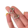 Aretes de Corazón Hueco con Circonitas Micro-Pavimentadas, Versátiles para el Uso Diario, Gama Alta, Lujo Accesible, Nicho Exquisito y Versátil