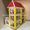 Suministros Funerarios y Sacrificiales, Manualidades de Papel, Casa Embrujada, Casa de Papel, Villa de Papel con Entrega Semi-Terminada, Casa Pequeña No. 9