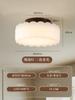 Lámpara de Techo para Dormitorio de Espectro Completo Crema Antigua Moderna Simple Lámparas para Habitación Estudio Iluminación de Protección Ocular de Espectro Completo