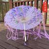 Novo Estilo Chinês Guarda-chuva de Seda Antigo Borla Fita Dinastia Han Sessão de Fotos Acessórios de Guarda-chuva de Papel de Óleo Feminino Clássico Qipao Guarda-chuva para Fotografia