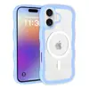 Adecuado para funda de teléfono móvil Apple 17 Big Wave Iphone16/15Promax Funda protectora magnética transparente anticaída