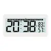 Reloj Electrónico Reloj de Escritorio Reloj Despertador para Estudiantes Reloj Despertador Simple de Temperatura y Humedad LCD Silencioso Pequeño Reloj Despertador