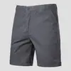 Cross-Border 2026 Novos Shorts Casuais de Algodão para Comércio Exterior Masculino, Calça Social Reta de 5 Pontos, Tamanho Grande, Cor Sólida, Roupa Masculina Estilo Comércio Exterior