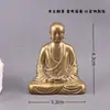 Latão Puro Pequeno Monge Ksitigarbha Bodhisattva Vintage Presente Cultural Decoração de Casa Desktop Animal de Estimação para Chá Ornamento Artesanal