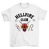 Nueva Camiseta con Cuello Redondo Bizarre Language 4 Hellfire Club Estampada Top 2025