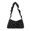 Bolsa Pequeña Cuadrada Fresca Dulce al por Mayor para Mujer 2026 Otoño Nuevo Bolso de Hombro Plegado de Lunares Bolso para el Trabajo y para Llevar Debajo del Brazo