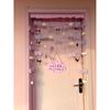 Cortina para Puerta de Perro Kulomi Yugui Habitación Corazón de Niña Puerta de Dormitorio Mesita de Noche Sala de Estar Decoraciones Creativas para el Hogar Cortina Colgante