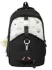 Mochila Nueva Estilo Japonés Ins de Alto Valor Estético, Colores Frescos y Dulces Bloqueados por Color para Estudiantes de Secundaria y Preparatoria, Mochila Ligera de Viaje