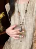 Nuevo Colgante de Bellota Estilo Chino Collar Largo para Mujer en Verano con Falda Suéter de Cuello Halter Cadena Accesorios Decorativos Antiguos Retro