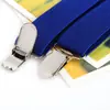 Suspensórios Azul Britânico para Homens e Mulheres, Suspensórios Versáteis de 2,5cm, Suspensórios em Y, Suspensórios Elásticos, Casual
