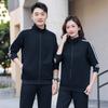 Traje de ropa grupal de primavera y otoño para hombres y mujeres Moda coreana Ropa deportiva casual para correr para hombres y mujeres Traje de pareja Logotipo