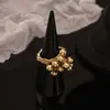 Set de Anillos Apilables para Mujer 2026, Diseño de Nicho de Lujo Ligero, Sensación de Alta Gama, Decoración de Anillo Transfronteriza, Anillo Ajustable para Dedo Índice