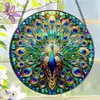 Decoración colgante artística con tema de música de cristal danzante a la luz del sol, Decoración colgante de ventana de cristal con luz y sombra coloridas, Atrapasoles de cristal