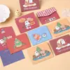 Cartão de Saudação de Natal Animal Fofo Estilo Coreano Desenho Animado 70% de Desconto Cartões Pequenos em Branco Cartão Postal Cartão de Presente de Aniversário para Escrever à Mão