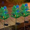 Luzes de Vime de Fibra Óptica LED, Luzes de Flores Simuladas, Luzes Decorativas de Jardim à Prova de Chuva para Exterior, Luzes de Solo para Revitalização Rural e Ambiente de Gramado