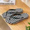 Chanclas de Verano Estilo Nuevo con Estampado de Lunares, Leopardo y Cuadros para Mujer, Chanclas de Suela Gruesa, Chanclas de Playa para Exteriores a Prueba de Viento y Antideslizantes