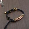 Cuerda de pulsera de flor de durazno Sansheng Sanshi Shili, pulsera de cuentas diy, puede ensartar pulsera de joyería, cuerda de muñeca para pareja de hombres y mujeres