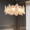 Lustre de cristal de luxo leve, estilo francês para villa com 6 luzes, luminária de teto de alta qualidade para quarto principal, luminária de sala de estar, ferro, outros materiais não especificados