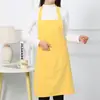 Ropa de Trabajo linda para Vendedor de Guardería de Cocina Manga Larga a Prueba de Aceite Algodón para el Hogar Antiretroceso Mono Estilo Coreano Moda Delantal