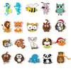50 Lindas Pegatinas de Animales para Maletas, Maletas de Trolley para Motocicleta, Cuadernos, Guitarras, Pegatinas Impermeables Sin Infracción