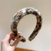 Diadema de Alta Gama Nueva para Otoño e Invierno Pelo de Cordero Leopardo Moda Diadema Superior Craneal Alta Diadema de Felpa para Mujer Todo Partido Salida