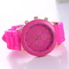 Relojes de Silicona Geneva en Stock para Hombres y Mujeres, Moda Coreana, Hermosos, de Colores, Gelatina, Relojes para Estudiantes