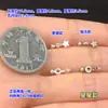 Plata de Ley S925 Retro Paleta Doble Cabeza Perlas Sueltas Juguete de Cristal Cuerda de Mano Trenzada Collar Accesorios Hechos a Mano para DIY