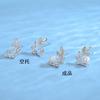 Pendientes de botón perla oliva Mori para mujer plata de ley Corea del Sur Celebridad de Internet temperamento fresco pendientes para piercing de oreja soporte vacío diy