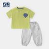 Camiseta de Manga Corta para Niños Europeos Correctos Verano Nueva Ropa para Niños Tops para Bebé Niño de Media Manga Estilo Fino de Verano